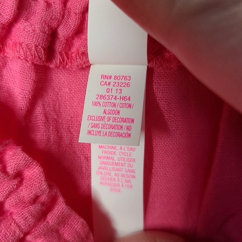 Victoria Secret peasant tunic lace sleeve pink top - Picture 7 of 7